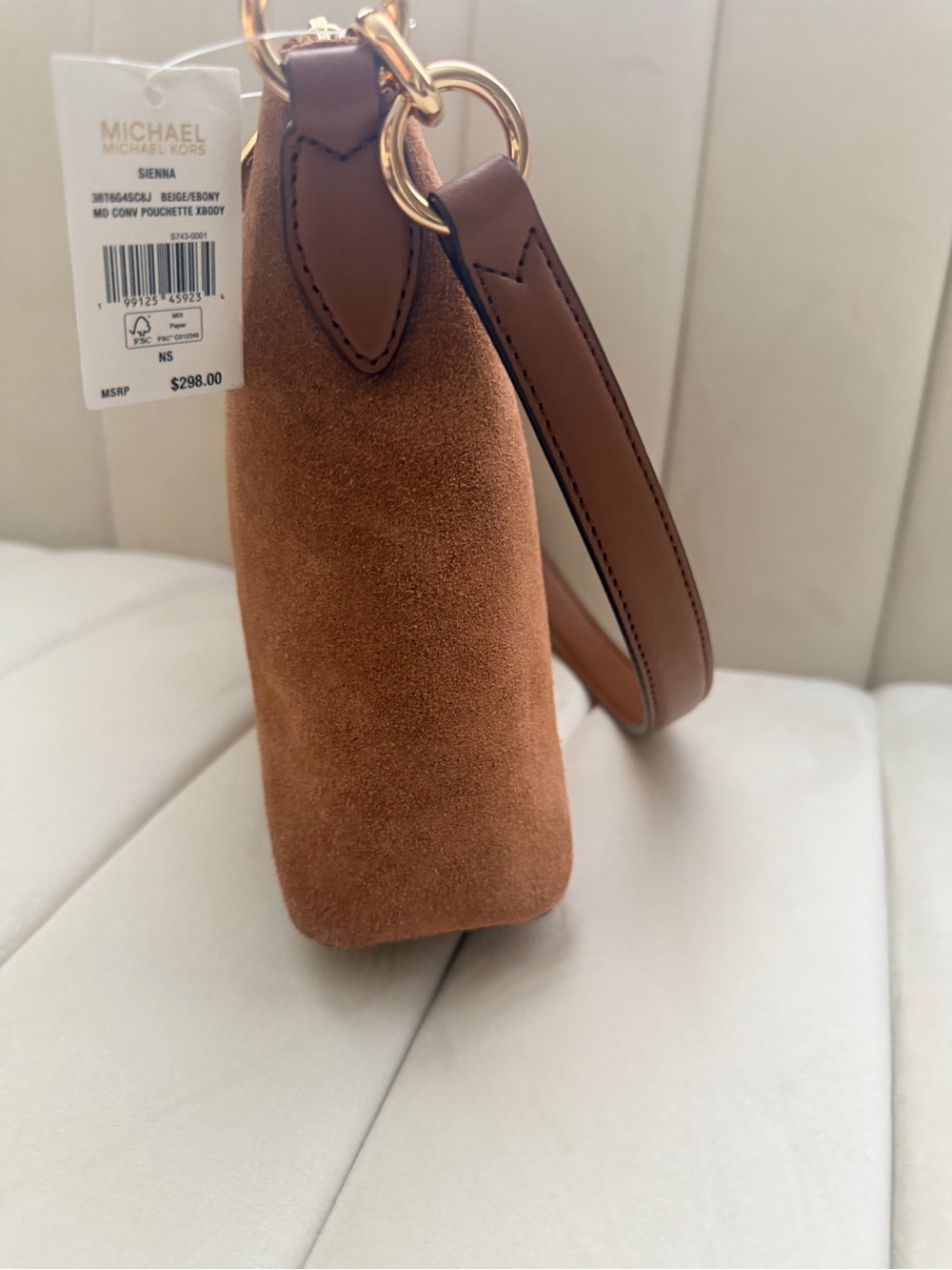 Michael Kors Suede Shoulder Bag - Picture 4 of 5